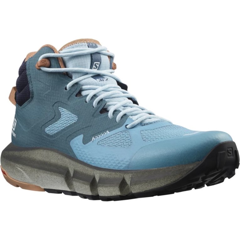 Botas Caminhada Salomon Predict Hike Mid GTX Feminino Azuis | PT M83172